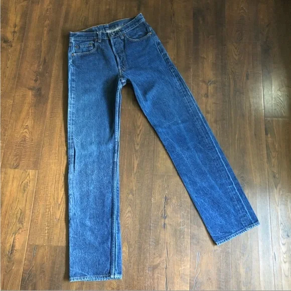 Vintage Levis 501s jeans.
